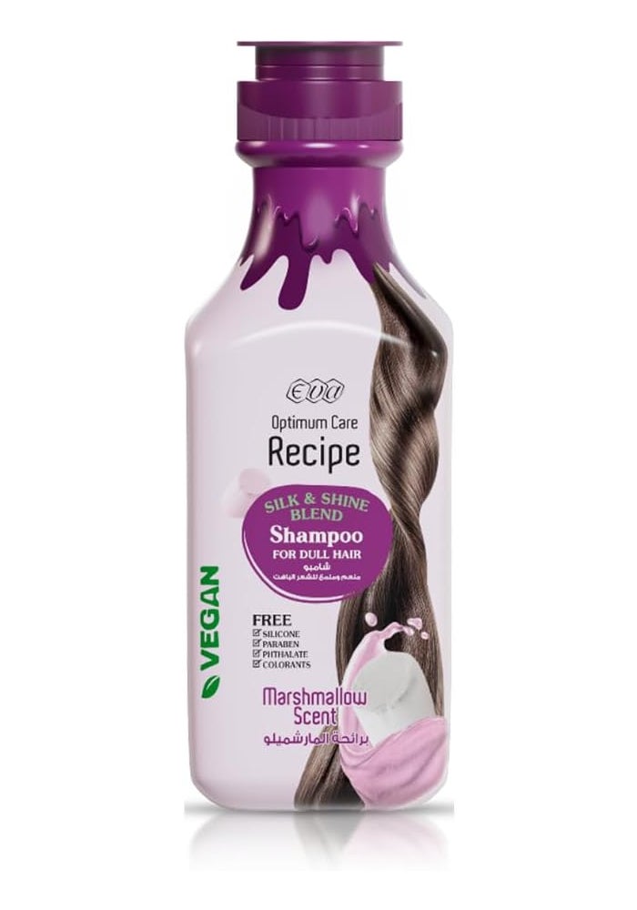 Eva Optimum Care Recipe Silk & Shine Blend Shampoo with Marshmallow for Dull Hair, 350 ml - Image 1